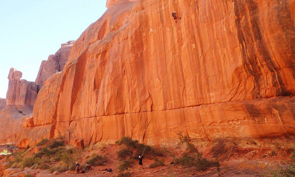 canyoneering sheer